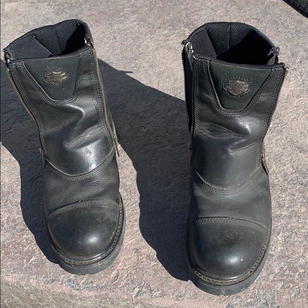 Harley Davidson Interstate side zip moto boots